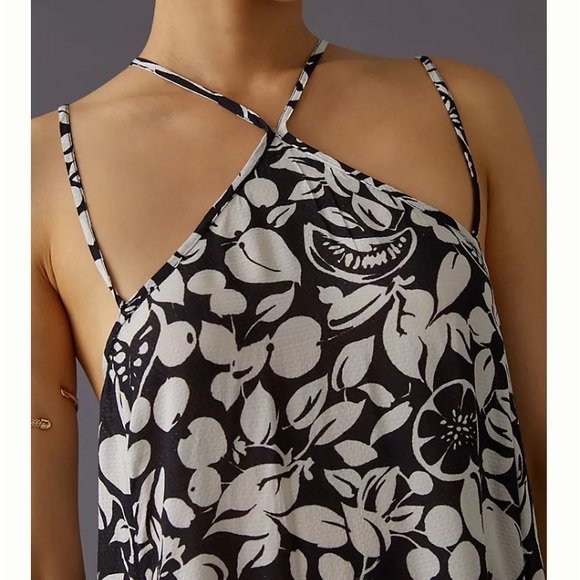 Anthropologie Sheer Fruit Print Mini Dress Size S - Picture 5 of 6